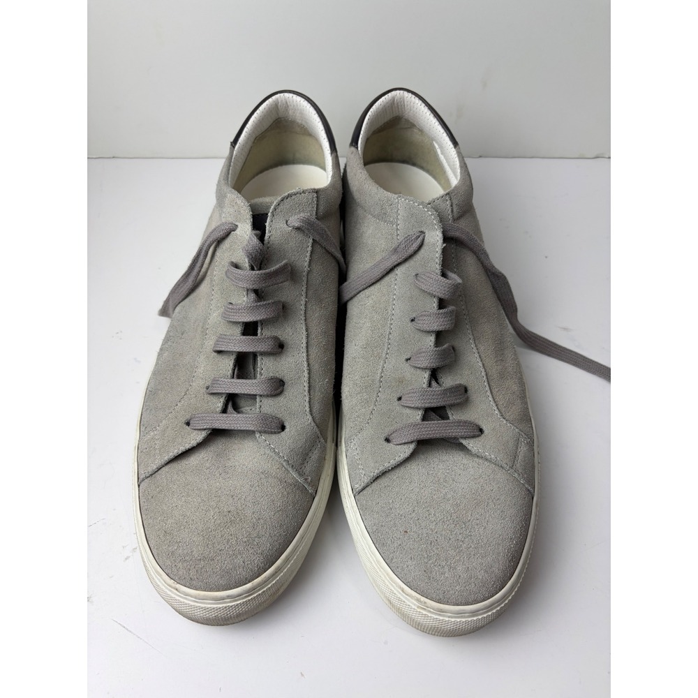 To Boot New York Adam Derrick Mens Grey Suede Low Top Sneakers Size 13 Italy